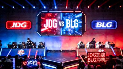 LPL春季赛 JDG vs BLG 电竞比赛现场